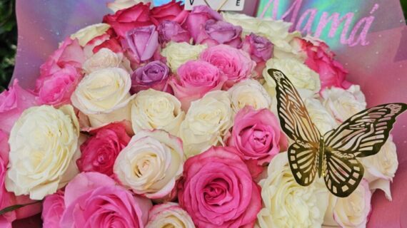 Bouquet 72 Natural Roses