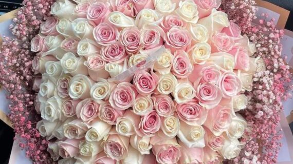 Bouquet 140 Natural Roses