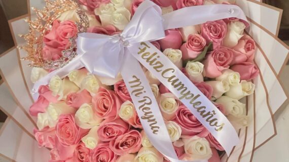 Bouquet 60 Natural Roses