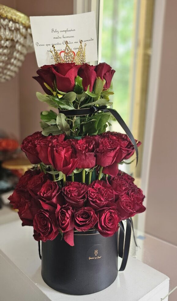 tower of roses